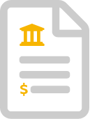 College Financial Aid Offer Comparison Yellow Icon